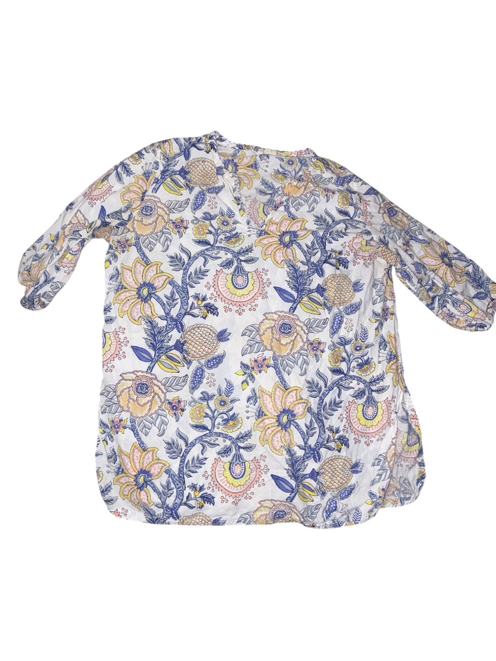 Anokhi Floral women’s Pajama set 2PC Top long sleeve & Pant Bottom L - Picture 6 of 7